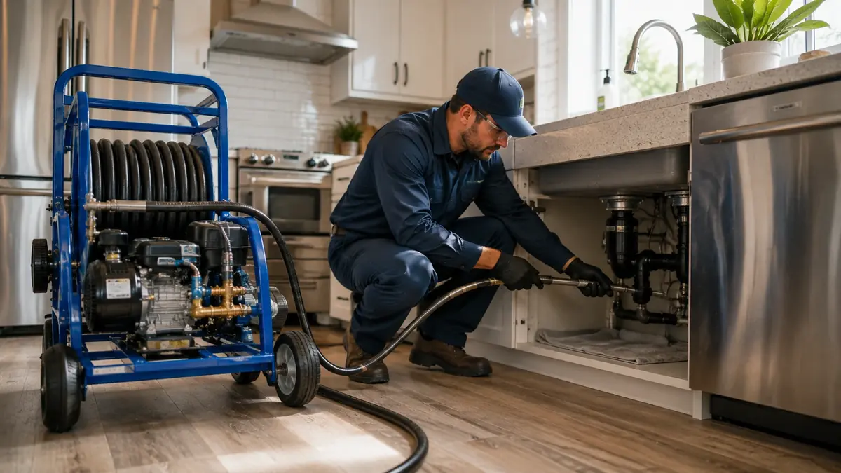 Kitchen Drain Hydro Jetting in Boron