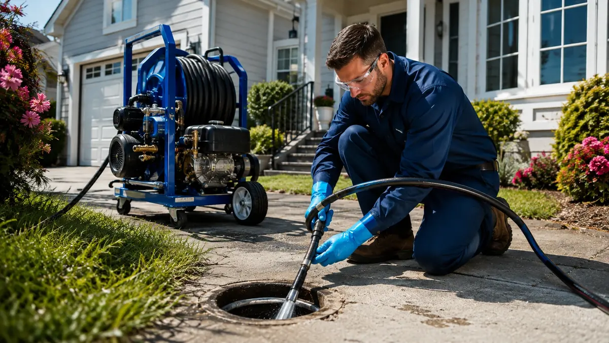Residential Hydro Jet Drain Cleaning in Boron